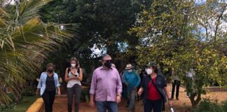 Parceiros visitam projeto de agrofloresta desenvolvido pelo GDF