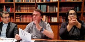 Bolsonaro sobre Mourão: “Está dando peruada naquilo que não lhe compete”