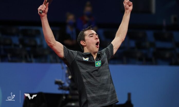 Hugo Calderano avança às quartas do WTT Contender na África do Sul esporte