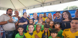 Celina Leão inaugura 6 campos sintéticos reformados no Guará