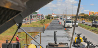 Nova pavimentação da Via Estrutural já alcança 4,6 km