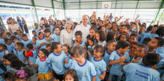 Escola Classe Guariroba ganha cobertura para quadra e pintura completa