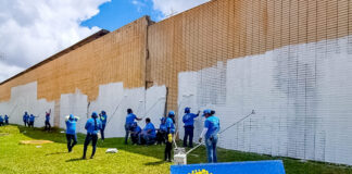 Equipes recuperam viadutos e fazem manutenção na Catedral