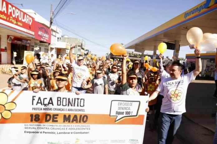 Caminhada “faça bonito” percorre ruas do jardim céu azul contra a exploração sexual de crianças e adolescentes brasilia