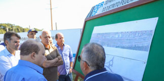 Governador visita obras do Viaduto do Jardim Botânico