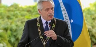 Presidente argentino visita Supremo Tribunal Federal e se encontra com autoridades brasileiras