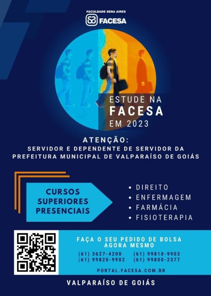 facesa oferece bolsas especiais para servidores da prefeitura e seus dependentes brasilia