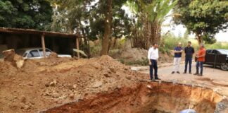 PREFEITO MUNICIPAL E DEPUTADO FEDERAL REALIZAM VISTORIA DE OBRAS NO BAIRRO YPIRANGA