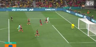 Austrália goleia Canadá e se classifica em primeiro lugar no grupo B da Copa do Mundo