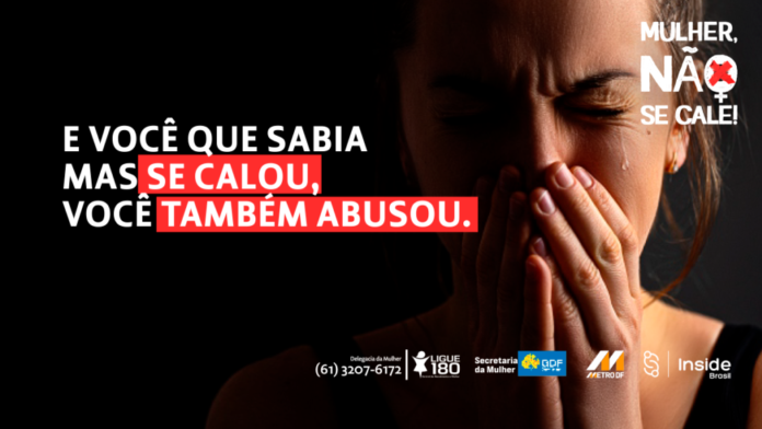 Campanha no metrô alerta para a violência contra a mulher brasilia