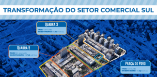 Quadra 5 do Setor Comercial Sul de cara nova com obras do GDF