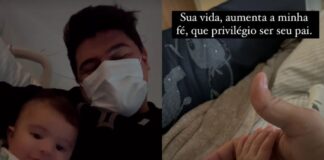 Cristiano, da dupla com Zé Neto, celebra alta do filho após cirurgia cardíaca