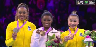 Pódio histórico na ginástica destaca protagonismo de mulheres negras