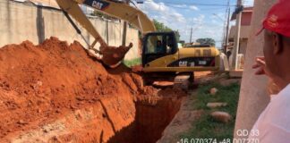 Obras do setor de chácaras anhanguera seguem avançando em ritmo acelerado
