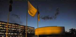 CLDF se ilumina de laranja em campanha de conscientização sobre o câncer de pele