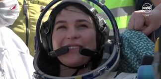 Astronauta Loral O’Hara retorna à Terra após missão espacial