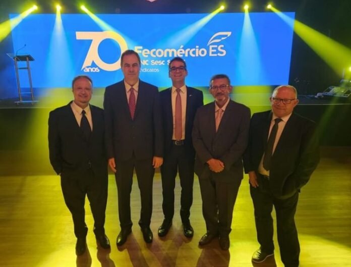 Representantes do Senac-DF marcam presença na celebração dos 70 anos da Fecomércio brasilia