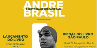 Paralímpico Andre Brasil lança autobiografia na bienal do livro