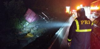 Trágico acidente na BR-376 mata sete jovens atletas de remo