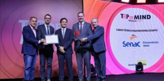 Senac-DF vence prêmio Top Of Mind na categoria curso técnico profissionalizante