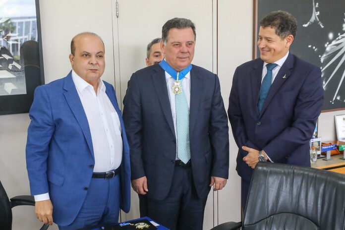 Ex-governador de Goiás, Marconi Perillo é agraciado com a Medalha Mérito Integração Segurança Pública brasilia
