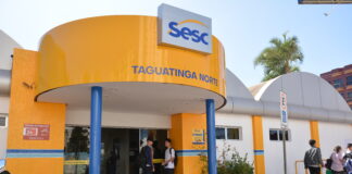 Sesc Valdenir Machado, em Taguatinga Norte, estará fechado no próximo sábado (18) e domingo (19)