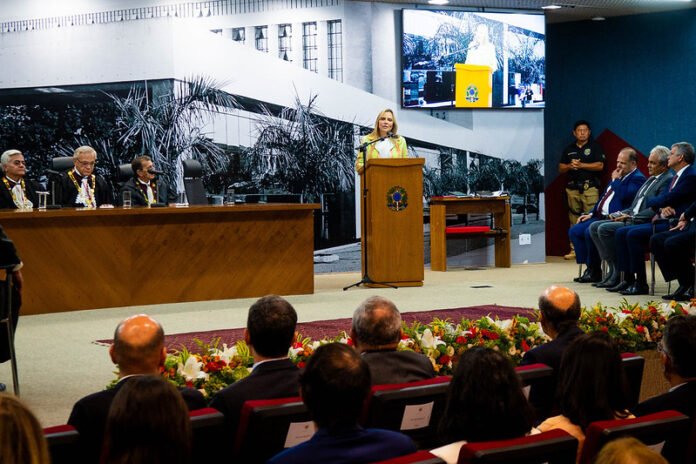Vice-governadora Celina Leão participa de homenagem ao desembargador José Colombo de Sousa brasilia