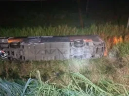 Ônibus cai em ribanceira na Dutra: Uma vítima fatal e 26 feridos