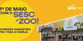 Diversão e conscientização marcam o Sesc+Zoo no Dia do Trabalhador em Brasília