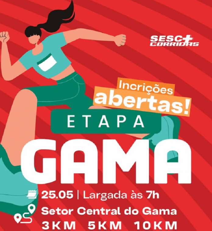 Sesc+Corridas desembarca no Gama com provas para todos os ritmos brasilia