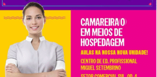 Curso de Camareira(o) do Senac-DF: Inscrições abertas