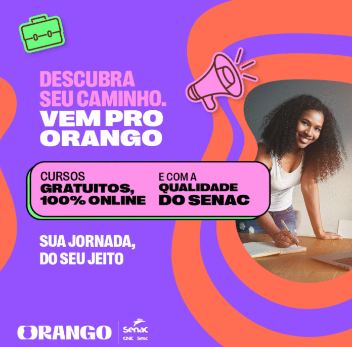 Senac lança Orango: nova plataforma digital com cursos 100% gratuitos e certificação brasilia