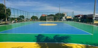 Ceilândia: Quadra de esporte é totalmente revitalizada