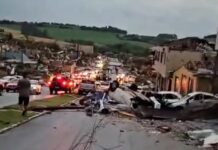 Fortes ventos causam destruição e deixam quatro mortos em Rio Bonito do Iguaçu