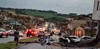 Fortes ventos causam destruição e deixam quatro mortos em Rio Bonito do Iguaçu