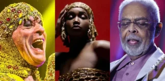 Ney Matogrosso, IZA e Gilberto Gil Foto: Reprodução/Instagram