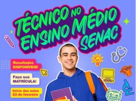 Senac-DF abre últimas vagas para Ensino Médio Técnico 2026