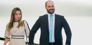 Esposa de Eduardo Bolsonaro sai em defesa do deputado após fala de Nikolas