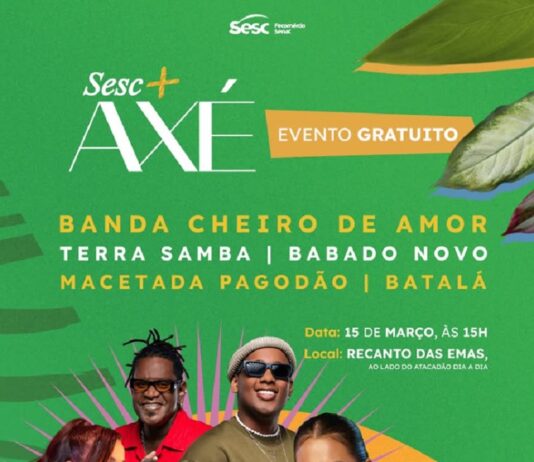 Sesc + Axé ainda tem ingressos gratuitos