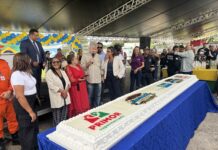 Ceilândia celebra 55 anos com corte de bolo na Praça do Trabalhador