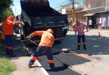 Força-tarefa aplica 25 toneladas de asfalto e remove 64 toneladas de entulho em Ceilândia