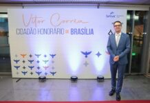 Em noite histórica, Vitor Corrêa é homenageado como Cidadão Honorário de Brasília