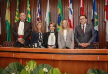 Governadora Celina Leão participa de posse dos novos dirigentes do TRF1