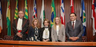 Governadora Celina Leão participa de posse dos novos dirigentes do TRF1