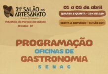 Gastronomia brasileira ganha destaque com oficinas do Senac-DF no Salão do Artesanato