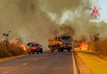CBMDF reforça combate aos incêndios