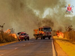 CBMDF reforça combate aos incêndios