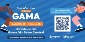 Inscrições abertas para o Sesc+Corridas – Etapa Gama