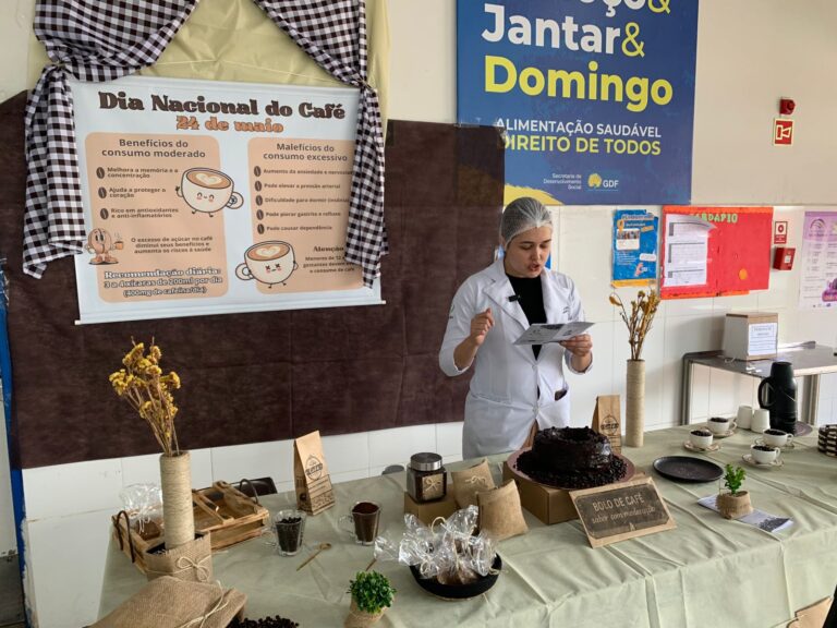 Café faz bem ou faz mal? Restaurantes comunitários do DF tiram dúvidas