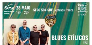Sesc da 504 Sul recebe Blues Etílicos e Brazilian Blues Band em apresentações gratuitas